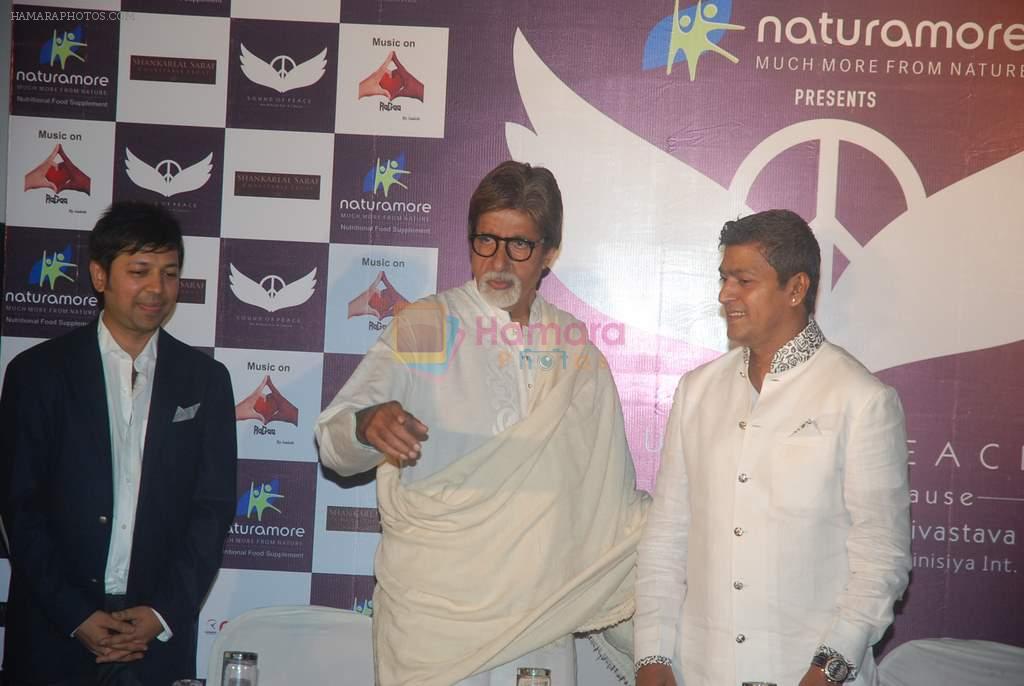 Amitabh Bachchan, Aadesh Shrivastav at the launch of Aadesh Shrivastav's album based on 26-11 in Cinemax on 26th Nov 2011