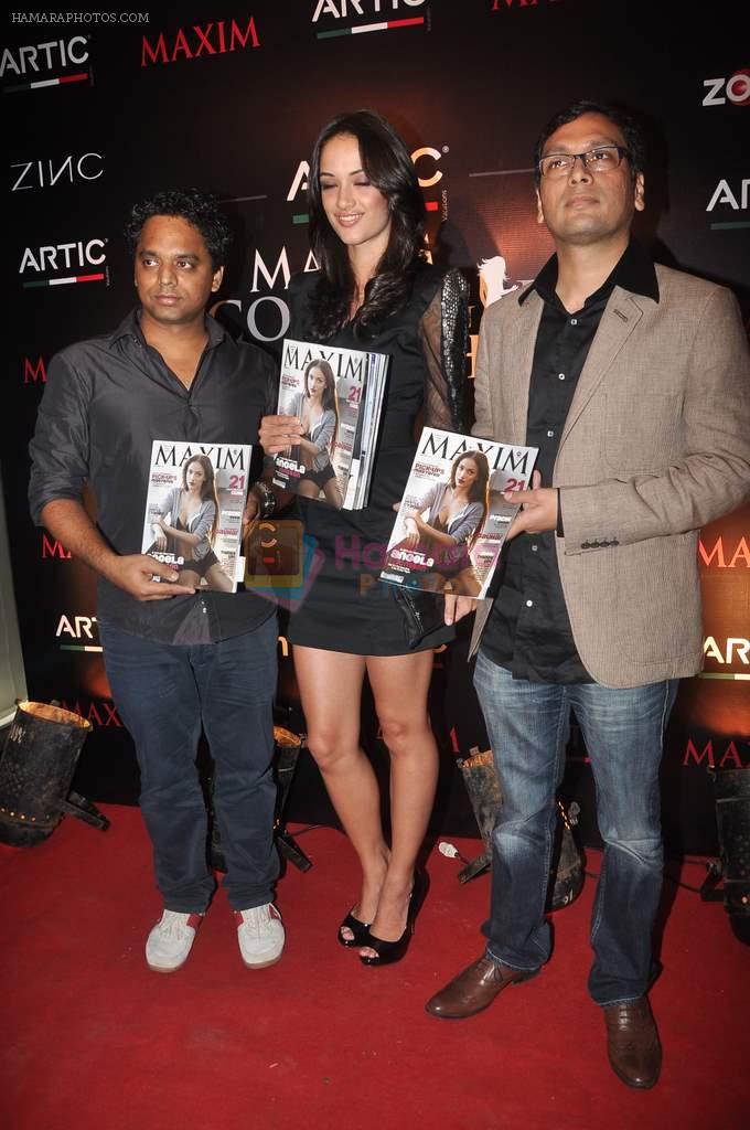 Angela Jhonson at Maxim mag cover launch in Parel, Mumbai on 30th Nov 2011