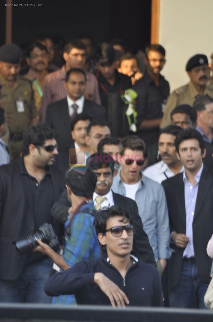 Tom Cruise arrives in Mumbai for Mission Impossible promotions in Mumbai on 3rd Dec 2011