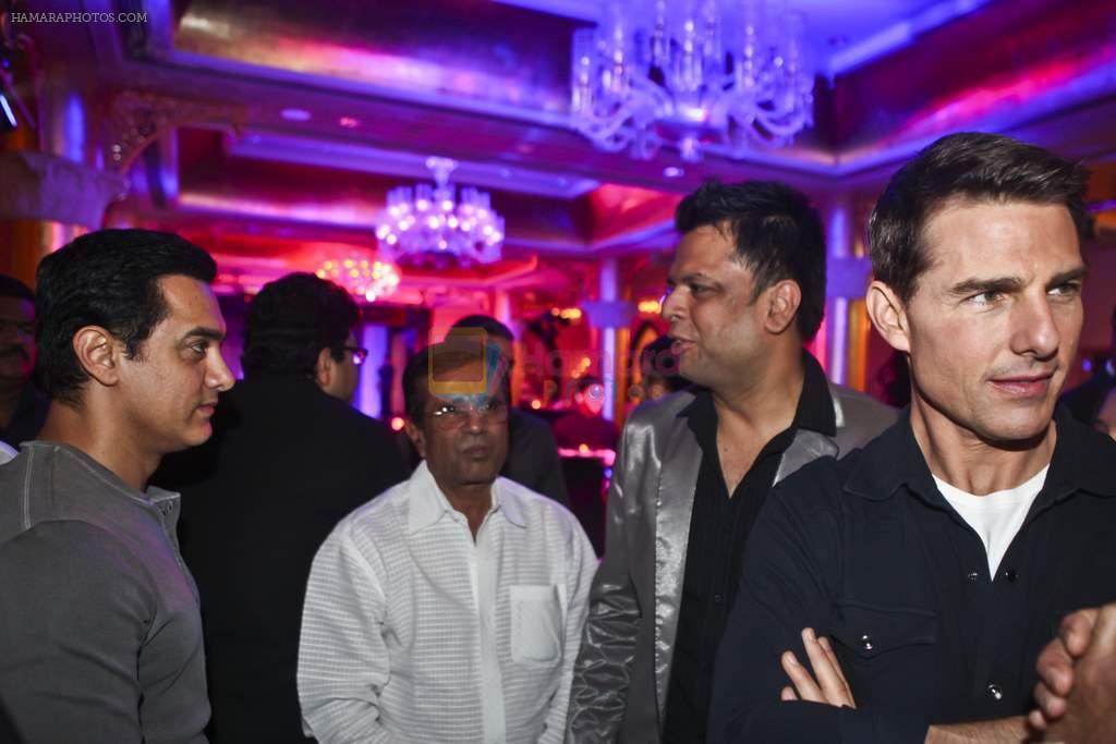 Tom Crusie, Abbas Mastan at Tom Cruise Mumbai Welcome party in Taj Hotel on 3rd Dec 2011
