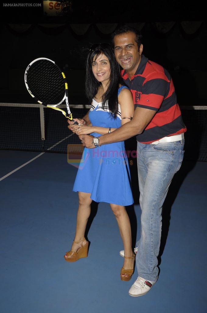 Shibani Kashyap, Siddharth Kannan inaugurate a Tennis Court in Goregaon on 5th Dec 2011
