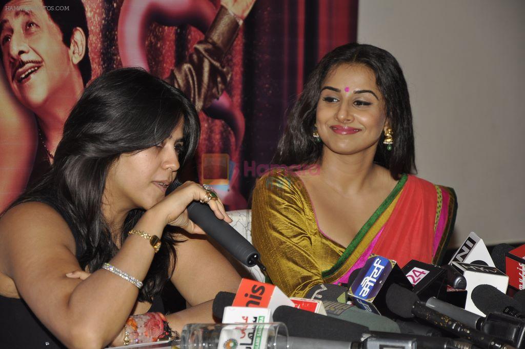 Vidya Balan, Ekta Kapoor at The Dirty picture Success Media meet in Novotel, Mumbai on 7th Dec 2011
