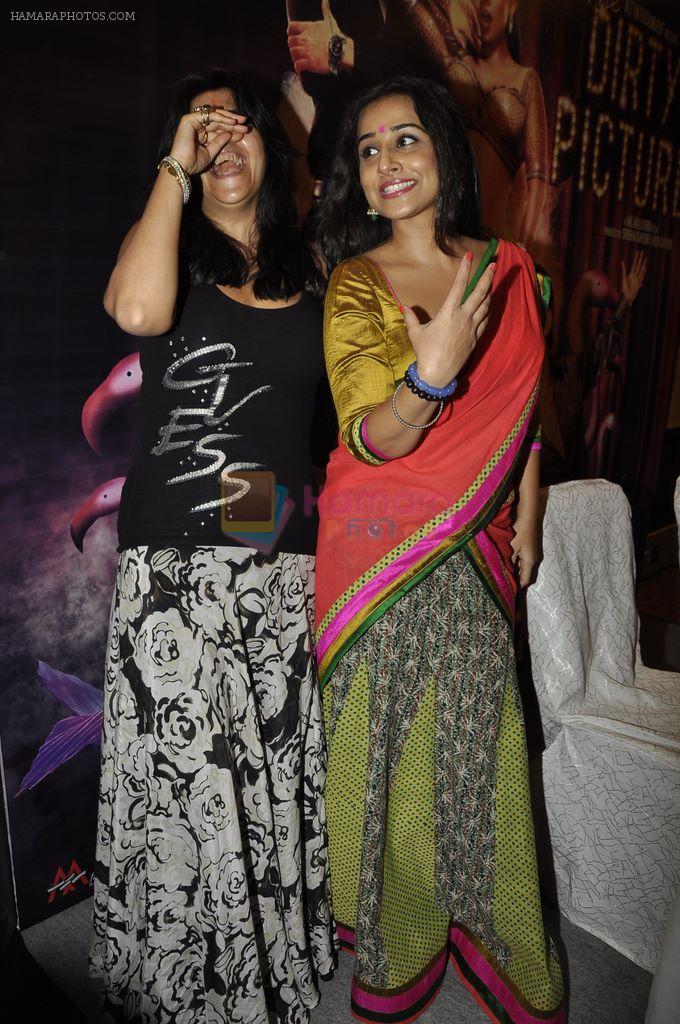 Vidya Balan, Ekta Kapoor at The Dirty picture Success Media meet in Novotel, Mumbai on 7th Dec 2011