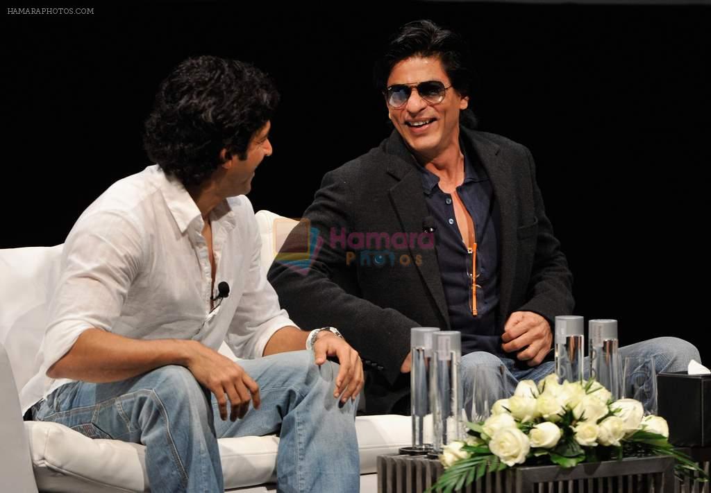 Shahrukh Khan, Farhan Akhtar at Don 2 premiere at Dubai Film Festival on 8th Dec 2011