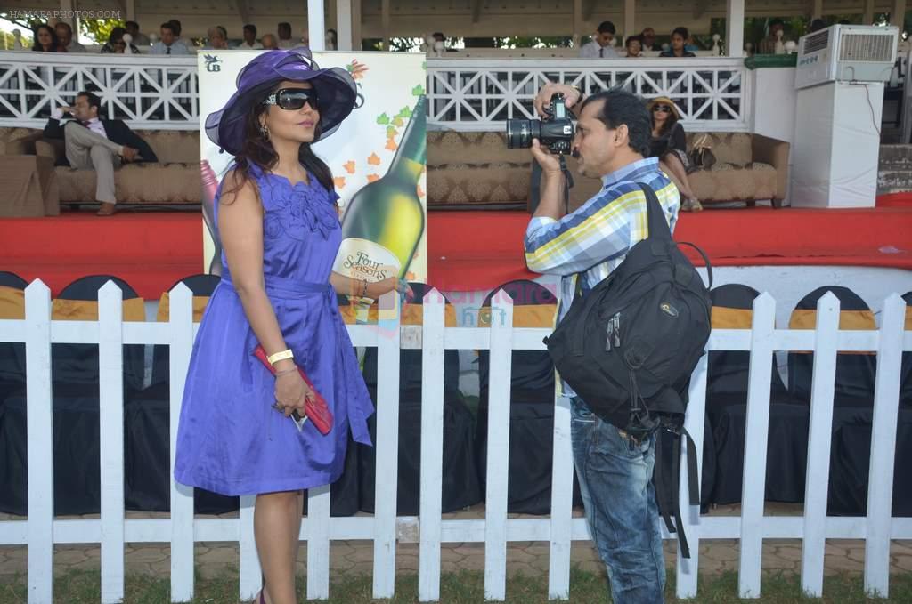 Nisha Jamwal at an event in Mumbai's racing calendar for 2011-12 _Joss-Amadeus Cup_ in Malahaxmi Race Course, Mumbai on 11th Dec 2011