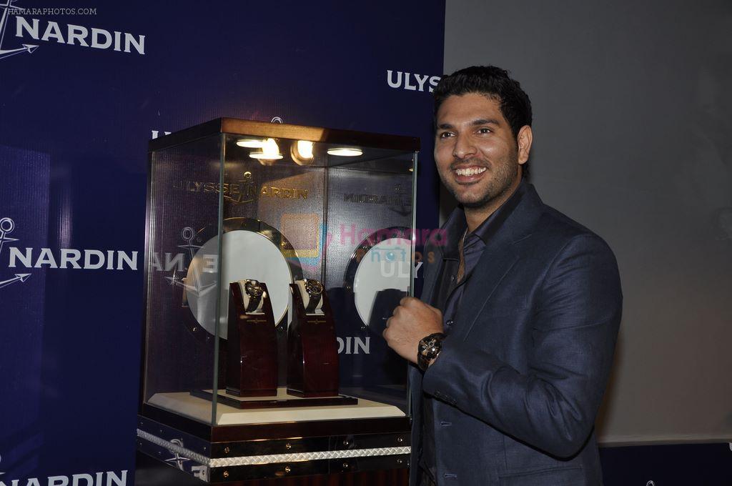 Yuvraj Singh at the launch of Ulysse Nardin watch in Four Seasons, Mumbai on 11th Dec 2011
