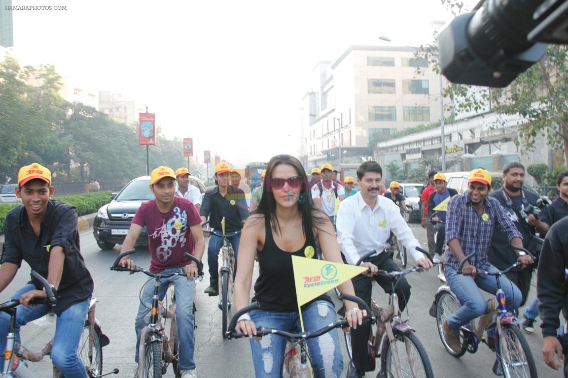 Neha Dhupia at Cyclogreen Marathon at 92.7 BIG FM, Mumbai.