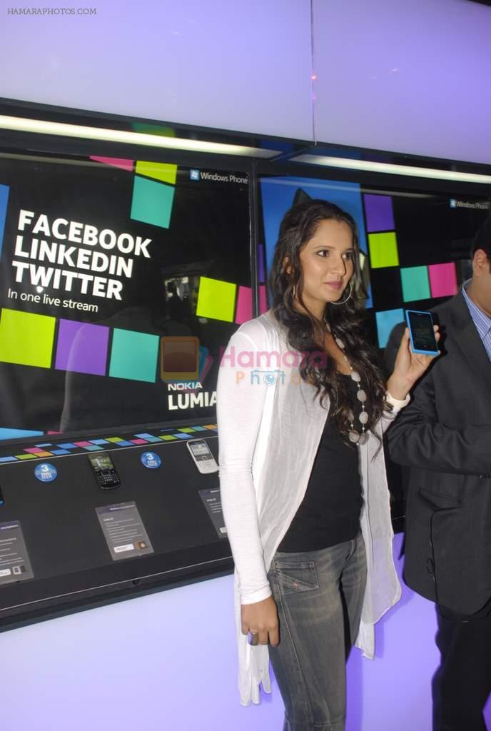 Sania Mirza at Nokia mobile launch in Colaba on 13th Dec 2011