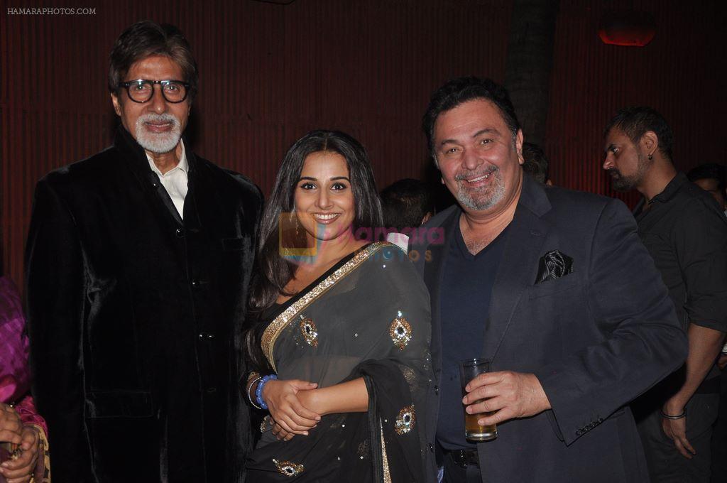 Amitabh Bachchan, Vidya Balan, Rishi Kapoor at The Dirty Picture Success Bash in Aurus, Mumbai on 14th Dec 2011