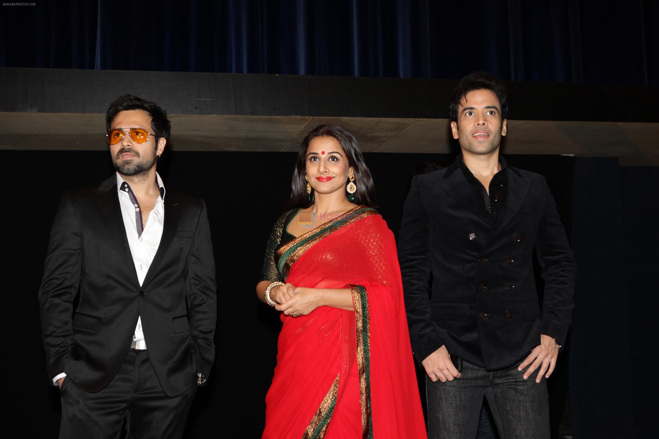 Vidya Balan, Emraan Hashmi, Tusshar Kapoor at Dubai Premiere of THE DIRTY PICTURE on 1st Dec 2011