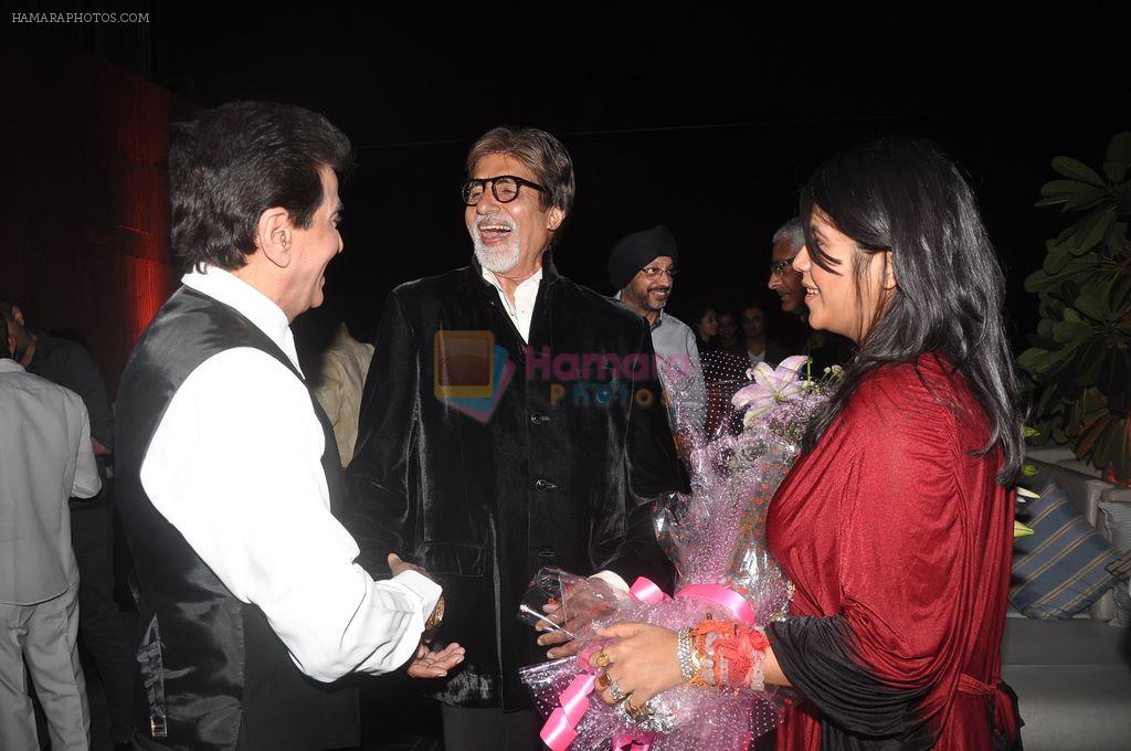 Amitabh Bachchan, Ekta Kapoor, Jeetendra at The Dirty Picture Success Bash in Aurus, Mumbai on 14th Dec 2011
