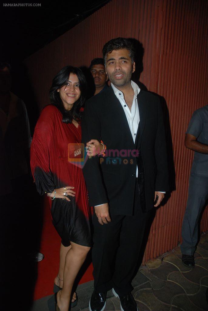 Ekta Kapoor, Karan Johar at The Dirty Picture Success Bash in Aurus, Mumbai on 14th Dec 2011