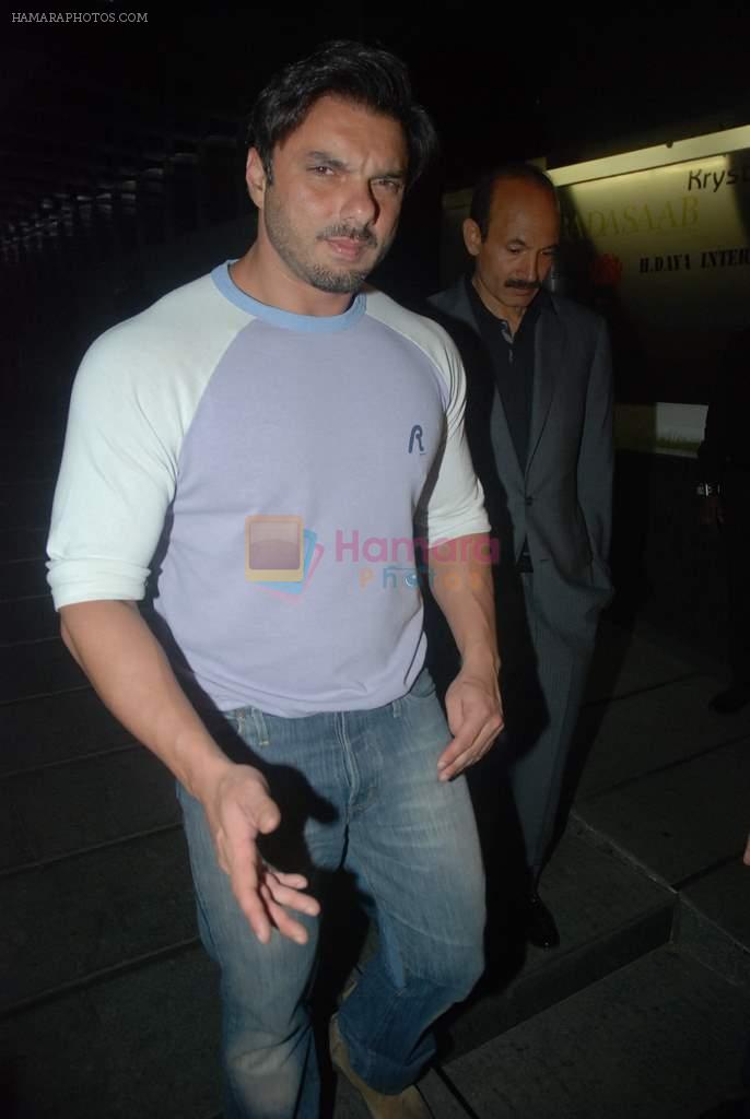 Sohail Khan at a family bash in Poison, Bandra, Mumbai on 16th Dec 2011
