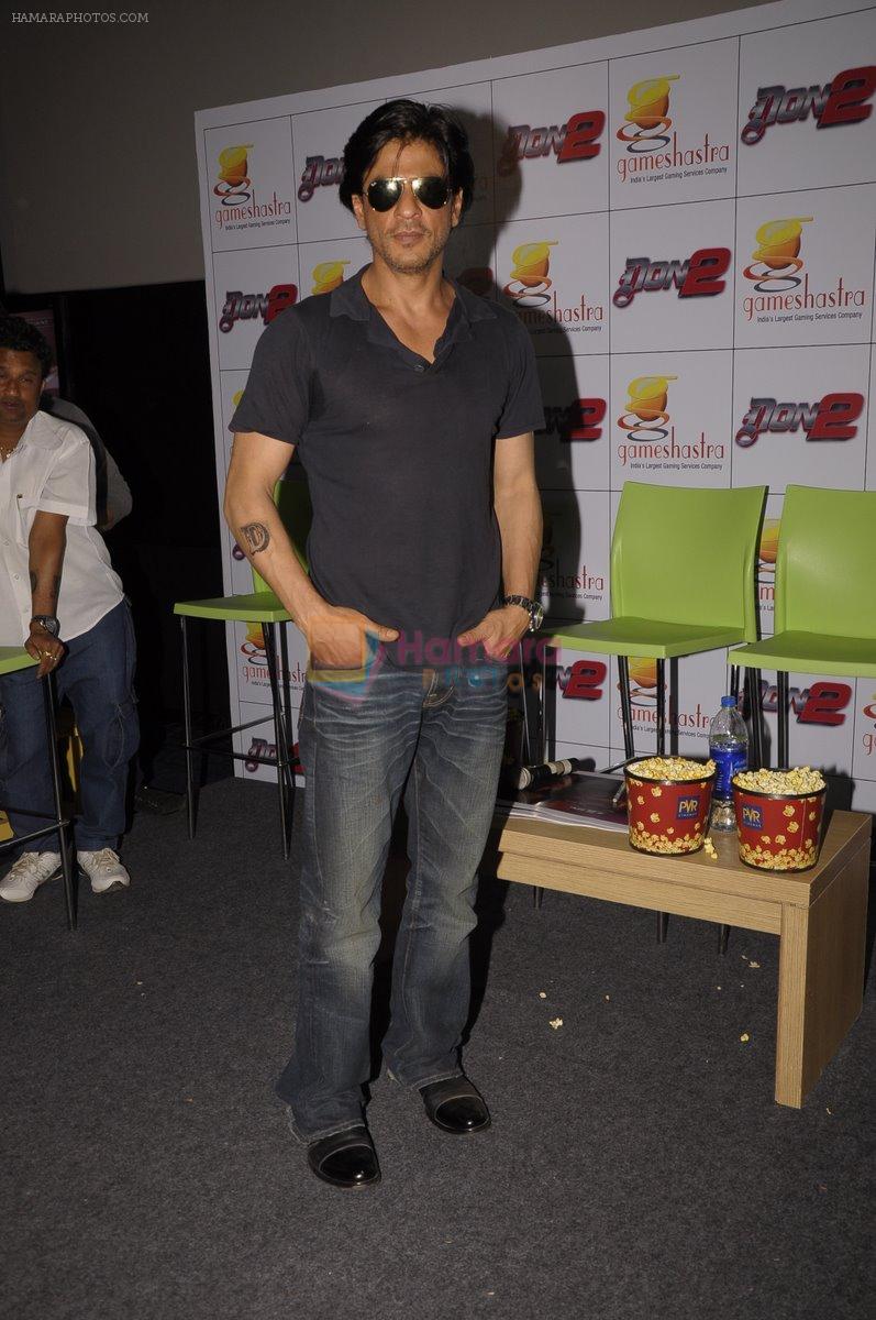 Shahrukh Khan at Don 2 Game Launch in Mumbai on 17th Dec 2011
