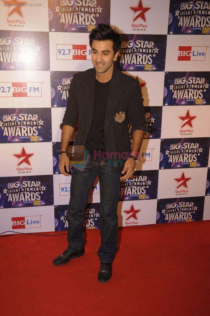 Ranbir Kapoor at BIG star awards 2011 in Bhavans, Mumbai on 18th Dec 2011