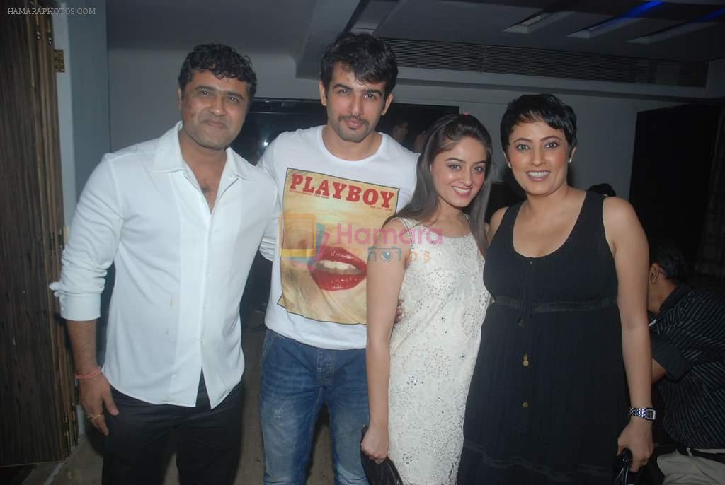 Mahi Vij, Jay Bhanushali, Meghna Malik at BAG Films bash for Sapno Ka Bhanwar in Juhu, Mumbai on 19th Dec 2011