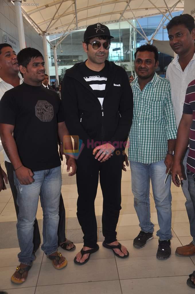 Bobby Deol return after CCL cricket match in Airport, Mumbai on 20th Dec 2011