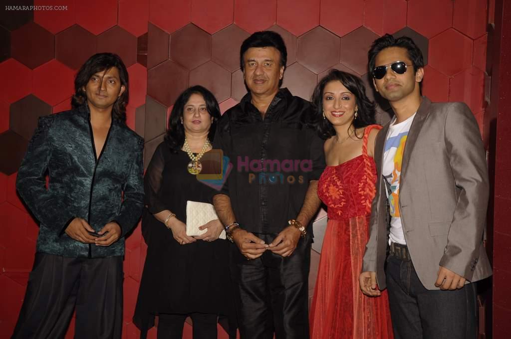 Shirish Kunder, Madhurima Nigam, Anu Malik at the launch of Madhurima Nigam's mens wear line in Trilogy o 20th Dec 2011