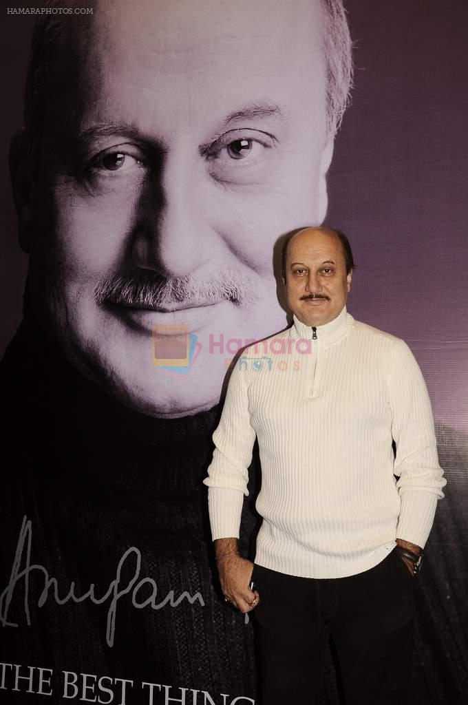 Anupam Kher at Anupam Kher's book launch in Le Sutra on 3rd Jan 2012