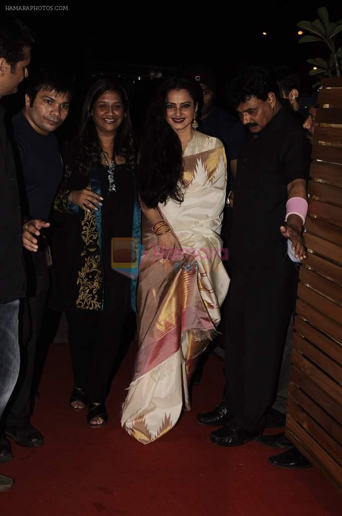 Rekha at Mangiamo restaurant launch in Bandra, Mumbai on 3rd Jan 2012