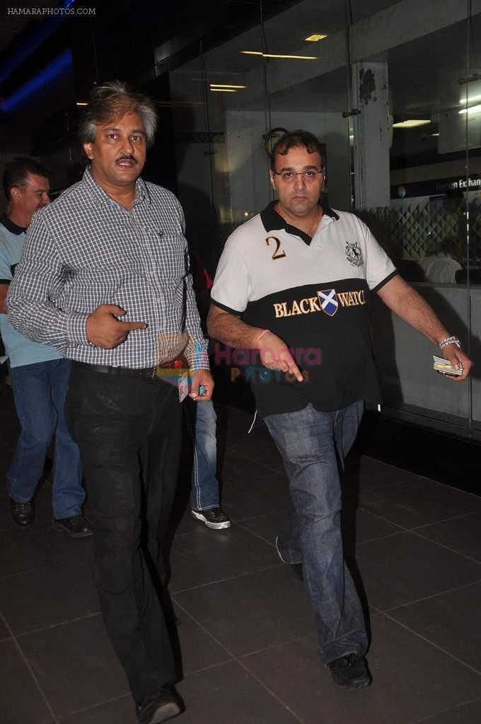 snapped at the airport in Mumbai on 4th Jan 2012