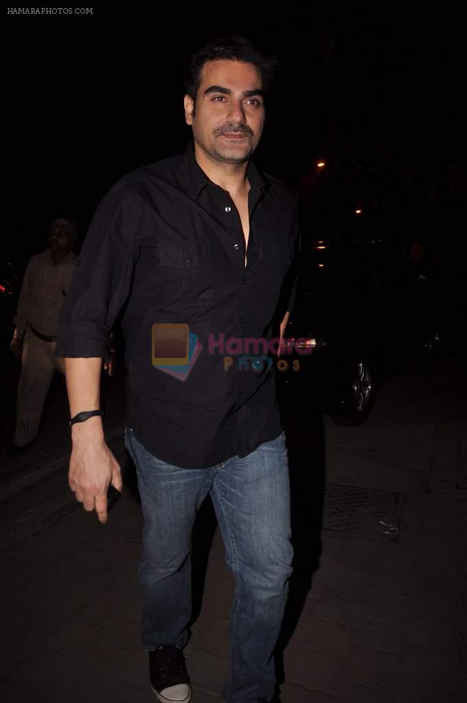 Arbaaz Khan at Farhan Akhtar's birthday bash in Bandra, Mumbai on 8th Jan 2012