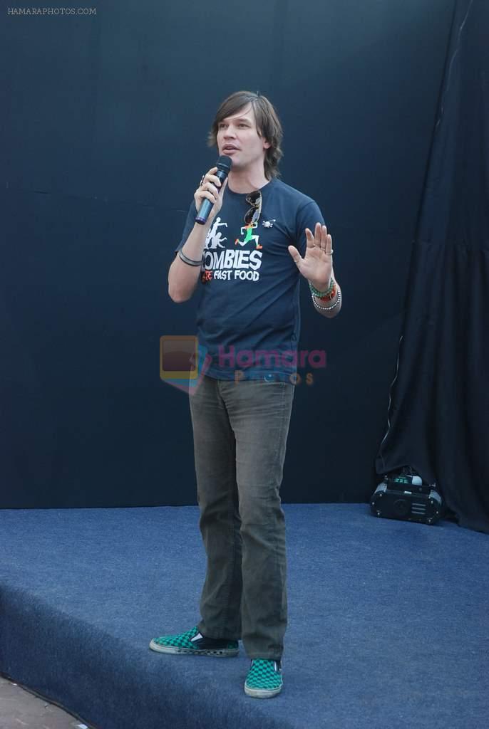 Luke Kenny promotes his new film Zombies in Ritumbara College on 9th Jan 2012