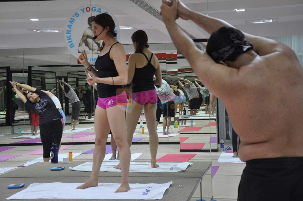 at Bikram Choudhry's Hot Yoga launch in Bandra, Mumbai on 9th Jan 2012