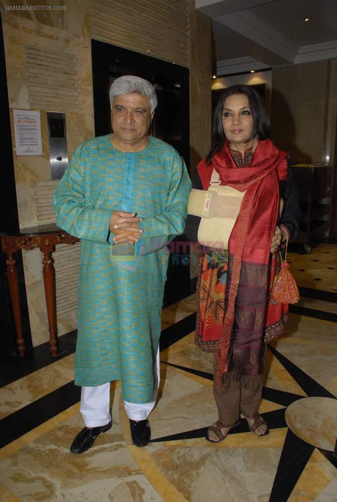 Javed Akhtar, Shabana Azmi at the I Am Kalam DVD launch in Sea Princess on 11th Jan 2012