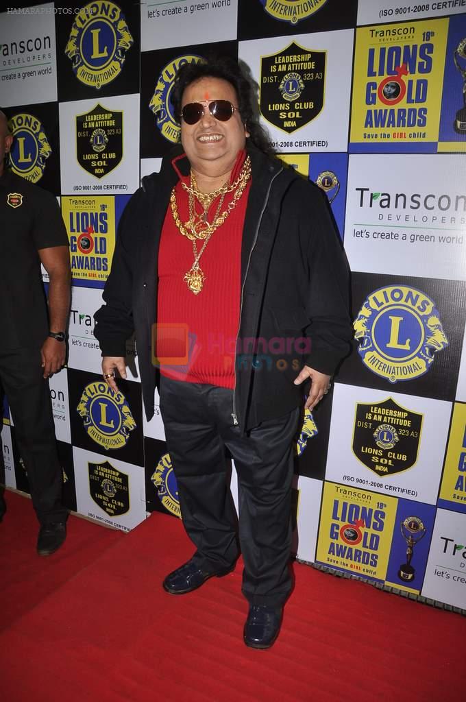 Bappi Lahri at Lions Gold Awards in Mumbai on 11th Jan 2012