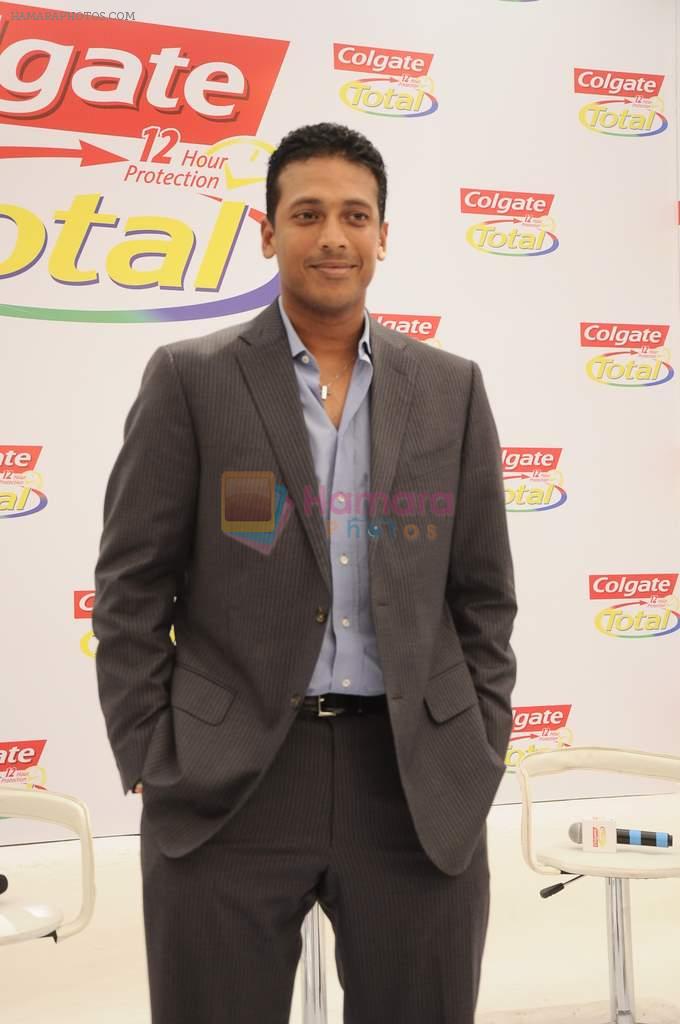 Mahesh Bhupati at Colgate Total promotional event in Olive on 11th Jan 2012
