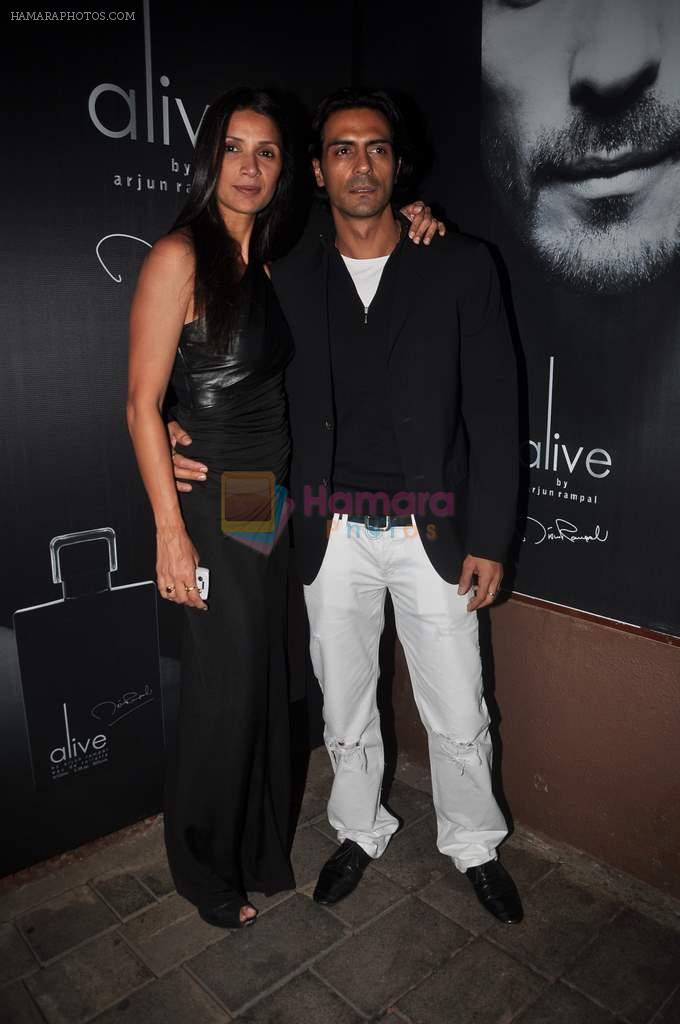 Arjun Rampal, Mehr Jessia at Arjun Rampal's Alive perfume launch in Mumbai on 12th Jan 2012