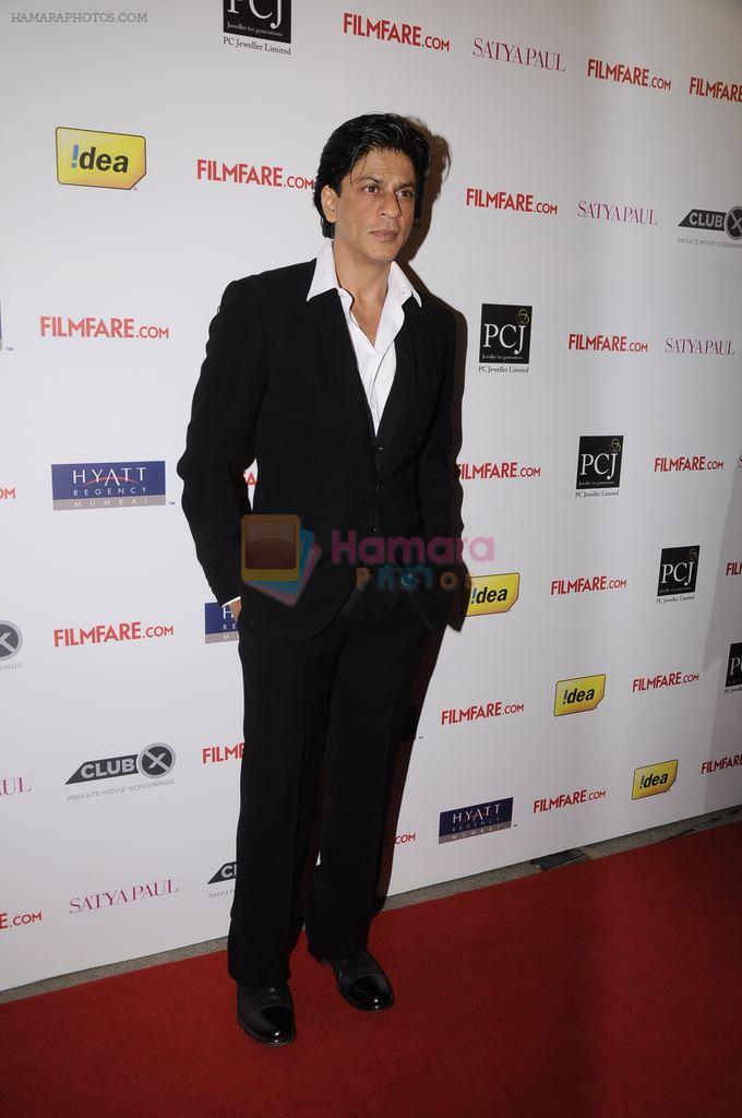 Shahrukh Khan at 57th Idea Filmfare Awards 2011 Nominations bash in Hyatt Regency, Mumbai on 13th Jan 2012