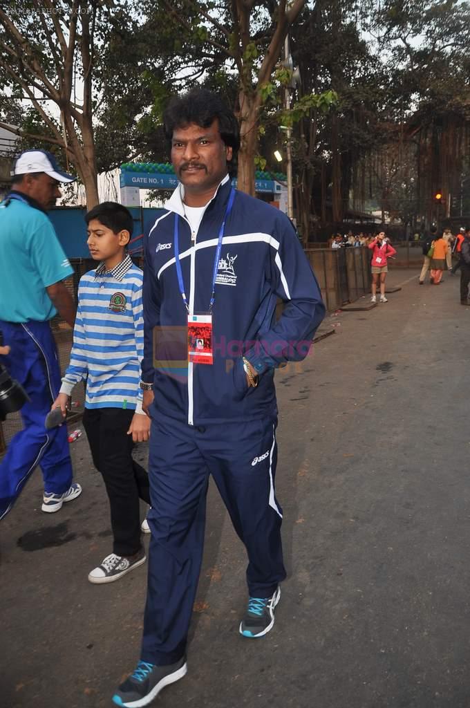 dhanraj pillai at Standard Chartered Mumbai Marathon in Mumbai on 14th Jan 2012