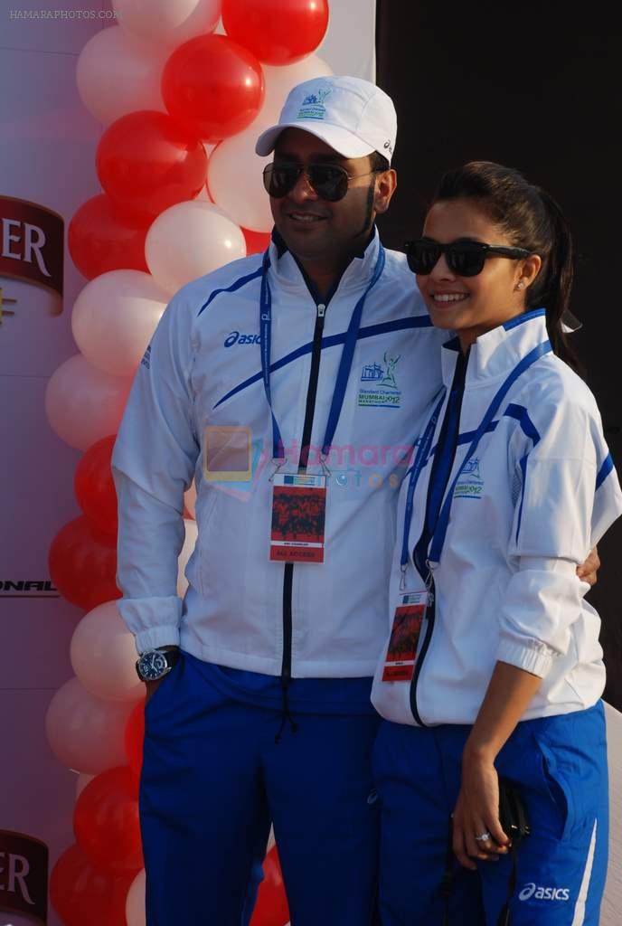 Yash Tonk at Standard Chartered Mumbai Marathon in Mumbai on 14th Jan 2012