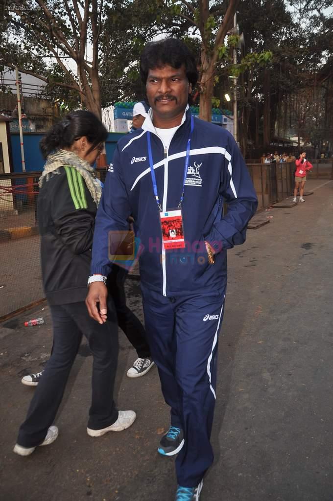 dhanraj pillai at Standard Chartered Mumbai Marathon in Mumbai on 14th Jan 2012