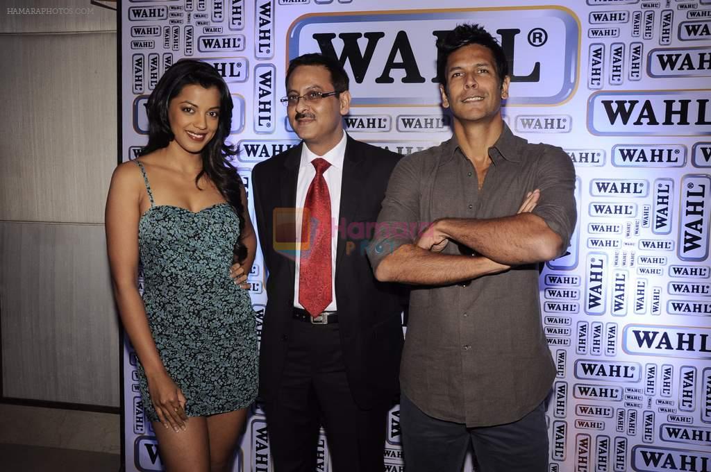 Mugdha Godse, Milind Soman at the launch of World's leading Grooming brand- WAHL in Mumbai on 14th Jan 2012