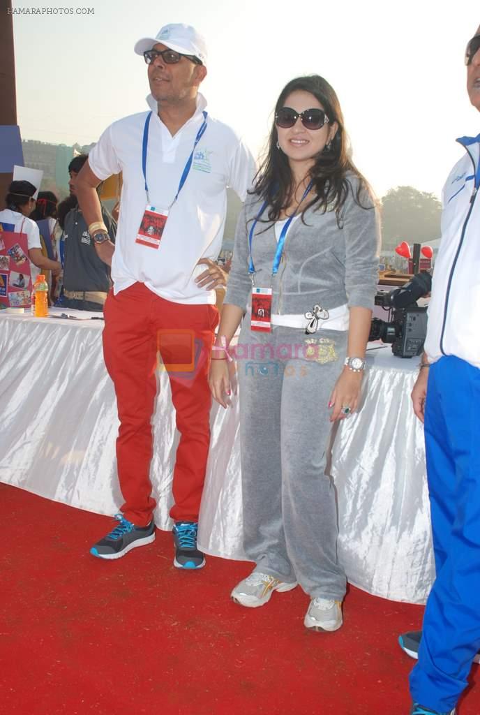 Shaina NC at Standard Chartered Mumbai Marathon in Mumbai on 14th Jan 2012