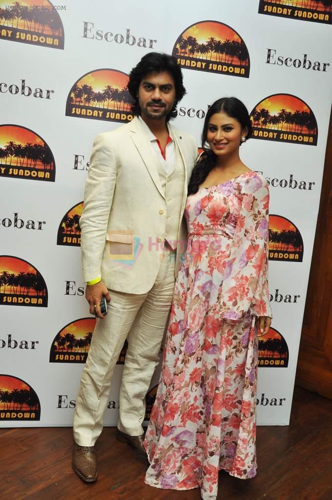 Gaurav Kapoor and Mouni Roy at the Launch Party of the Escobar Sunday Sundowns