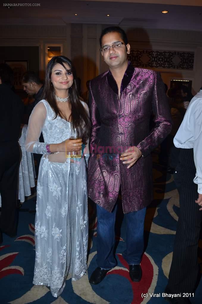 Rahul Mahajan, Dimpy at Zulfi Syed's wedding reception on 15th Jan 2012