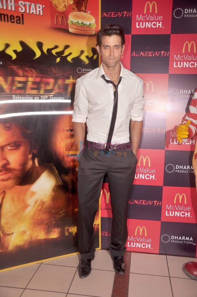 Hrithik Roshan ties up with MCDonalds on 16th Jan 2012