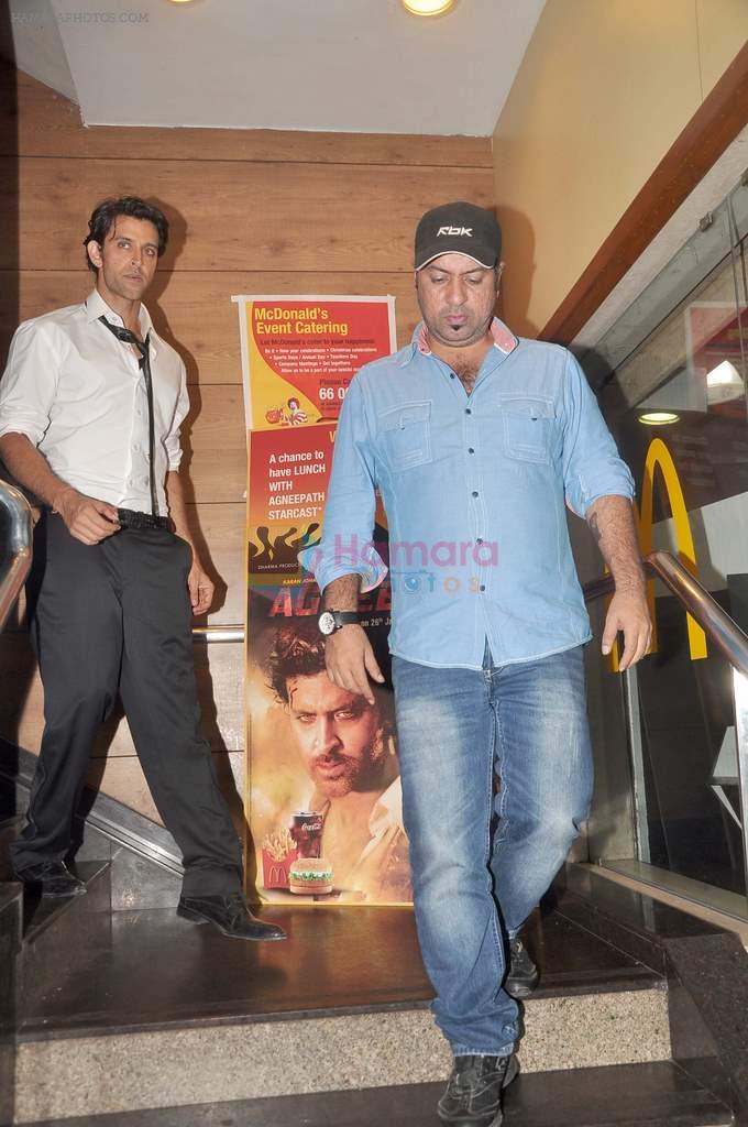 Hrithik Roshan ties up with MCDonalds on 16th Jan 2012