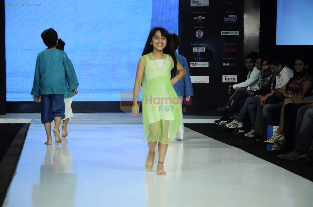 Kids walk the ramp for Sonali Mansingka at Kids Fashion Week day 1 on 17th Jan 2012