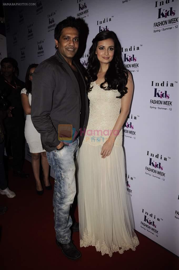 Dia Mirza, Rocky S walk the ramp for Rocky S at Kids Fashion Week day 1 on 17th Jan 2012