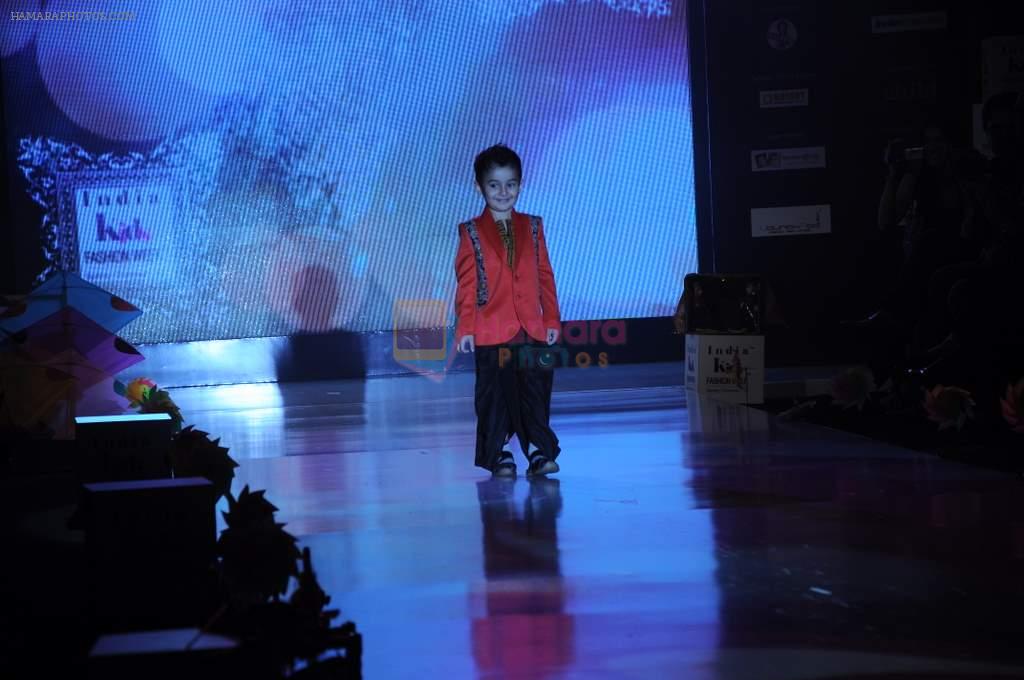 Nevaan Nigam walk the ramp for Nishka Lulla Show at Kids Fashion Week day 3 on 19th Jan 2012