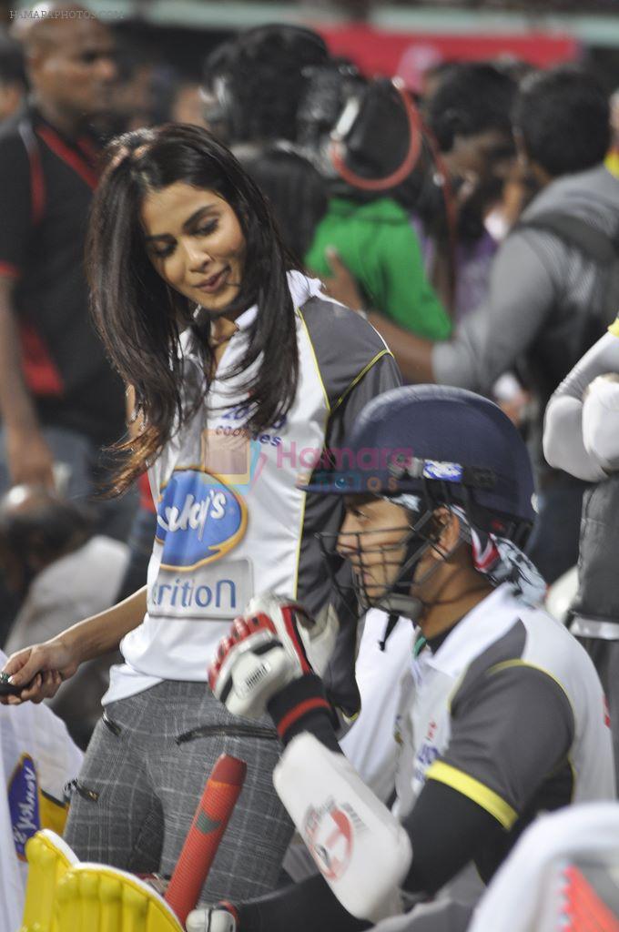 Ritesh Deshmukh, Genelia D Souza snapped at CCL match in Kochi on 23rd Jan 2012