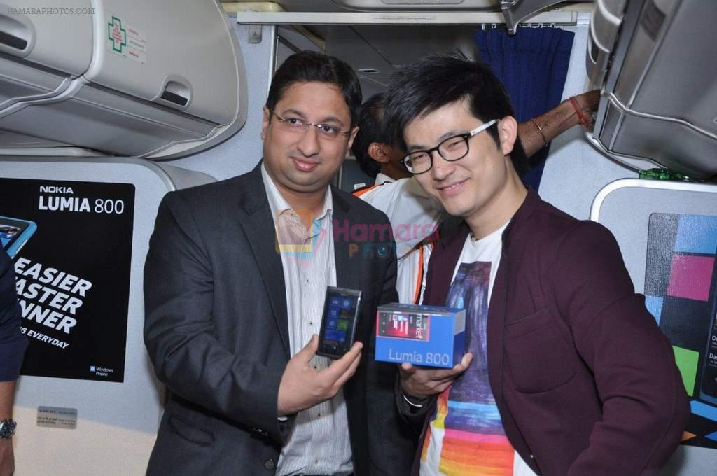 Meiyang Chang at Nokia Lumia sky party  on board of Jet Airways on 23rd Jan 2012