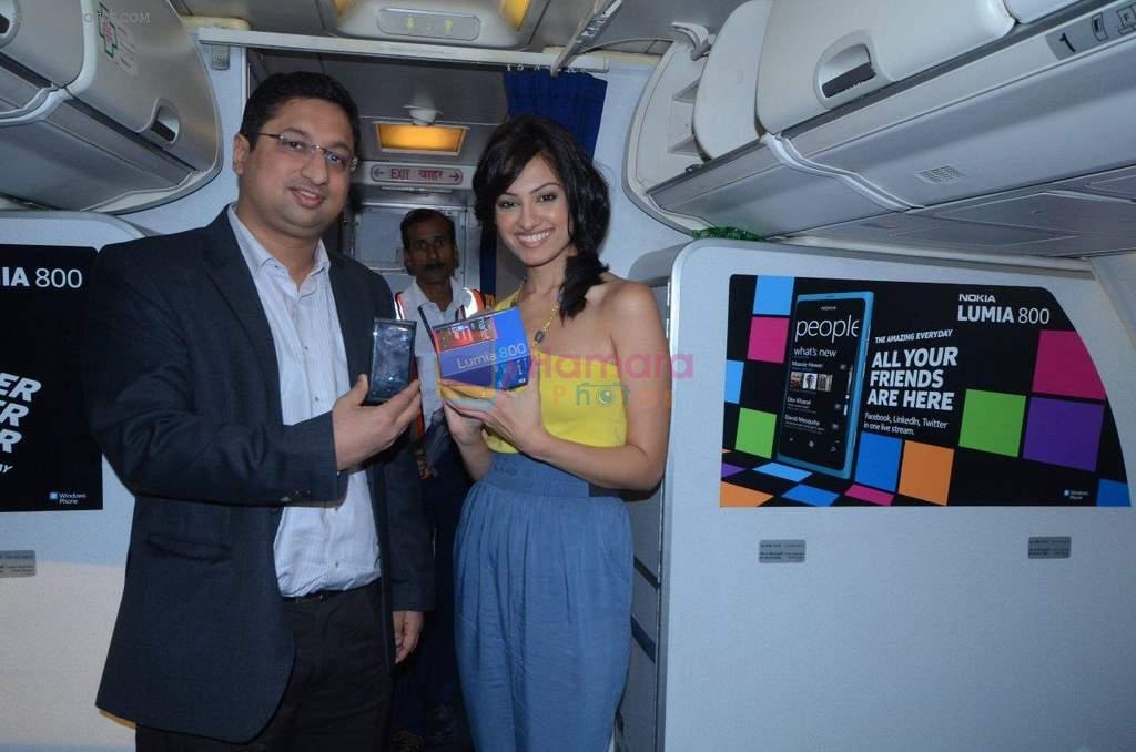 at Nokia Lumia sky party  on board of Jet Airways on 23rd Jan 2012