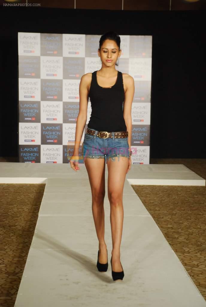 at Lakme fashion week model auditions on 23rd Jan 2012