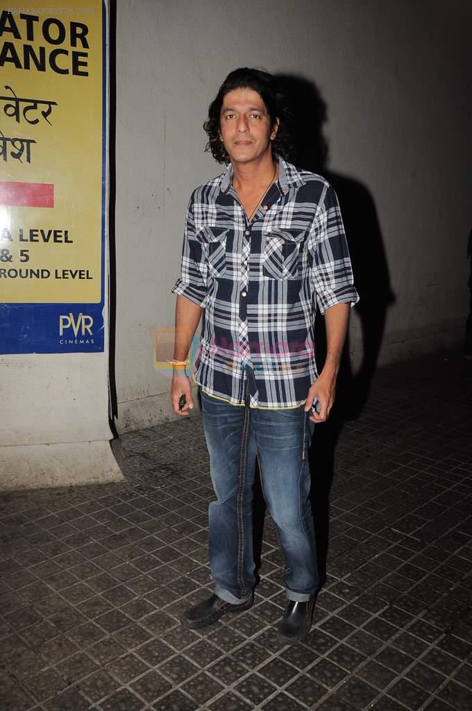 Chunky Pandey at Agneepath special screening in PVR, Mumbai on 23rd Jan 2012